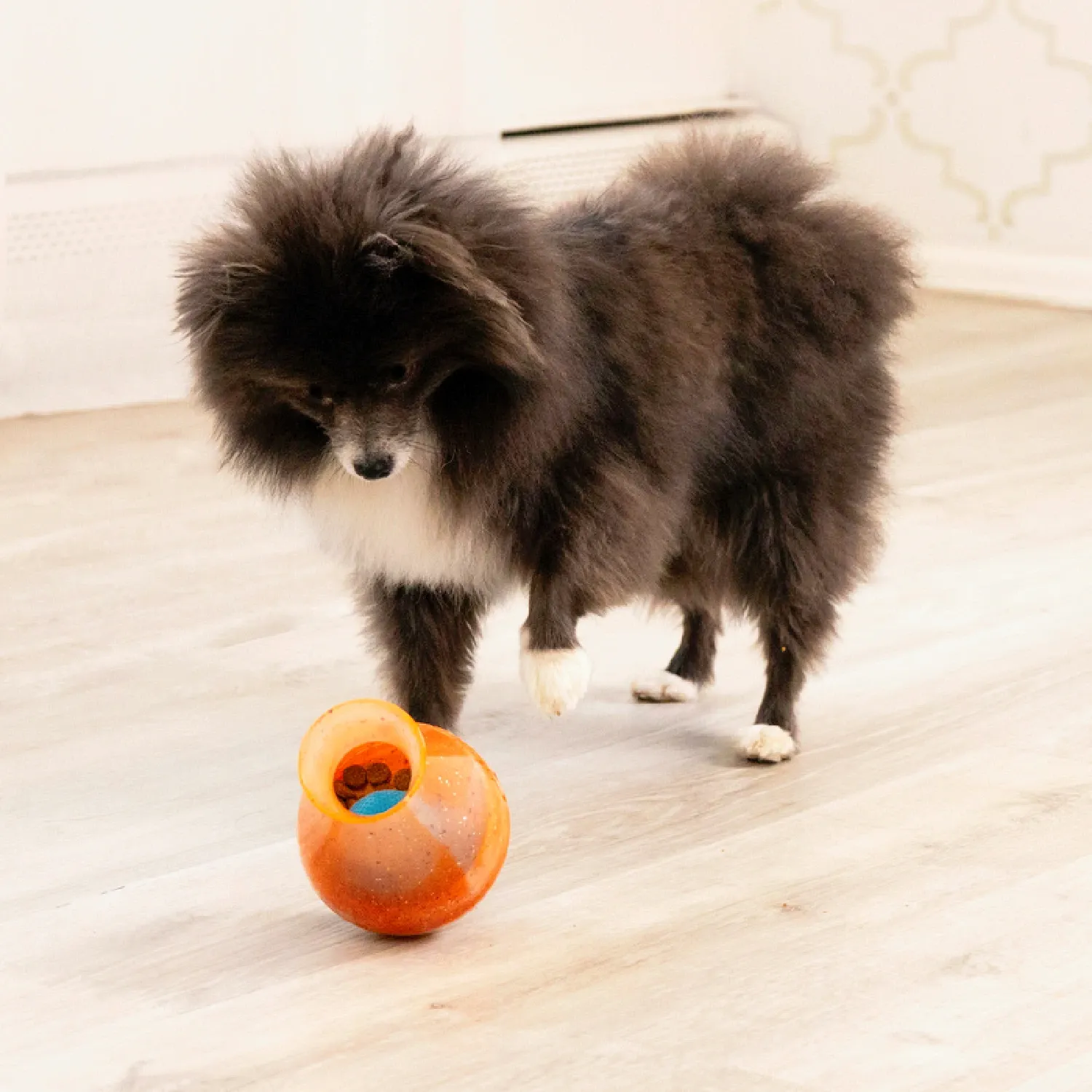 Brinquedo-Dispenser-Kong-Tipsy-Pequeno-com-pet
