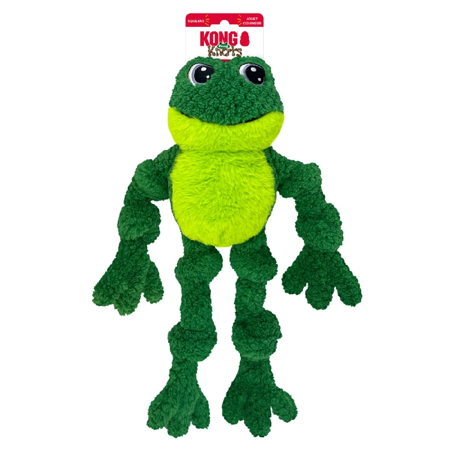 Brinquedo Pelúcia Kong Sapo com Nós