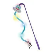 Brinquedo Varinha Disco Voador e Vaquinha com Led para Gatos Kong