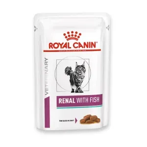 Ração Úmida Royal Canin Veterinary Diet Renal com Peixe para Gatos - 85 g
