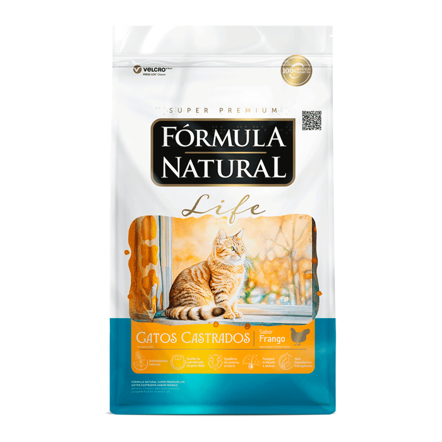 Racao-Formula-Natural-Life-Gatos-Castrados-Frango-frente