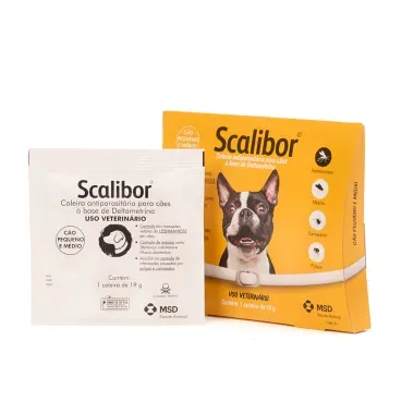 Coleira Antiparasitária Scalibor Cães Pequenos e Médios