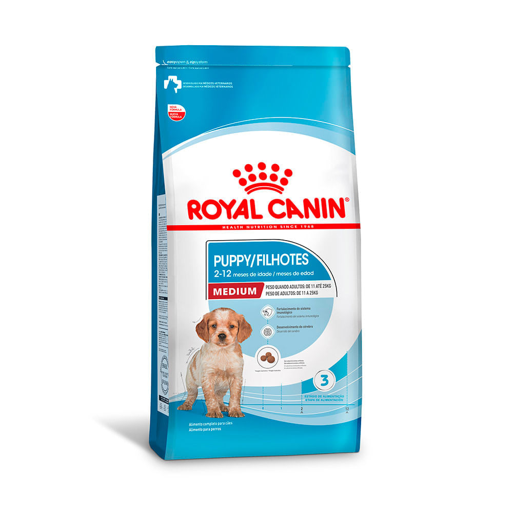Ração Royal Canin Medium Puppy para Cães Filhotes de Porte Médio
