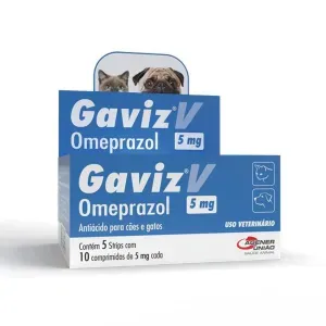 Antiácido Gaviz V Omeprazol 5mg - 50 comprimidos