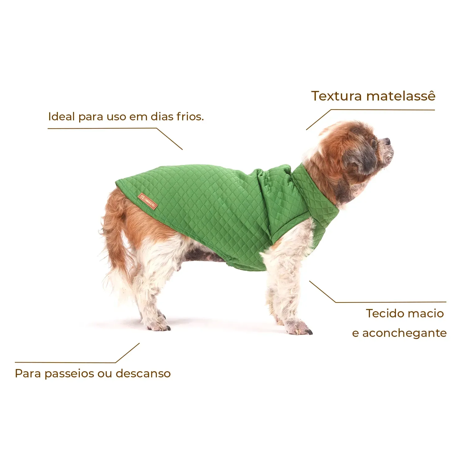 Blusa Matelassê Verde Fábrica Pet