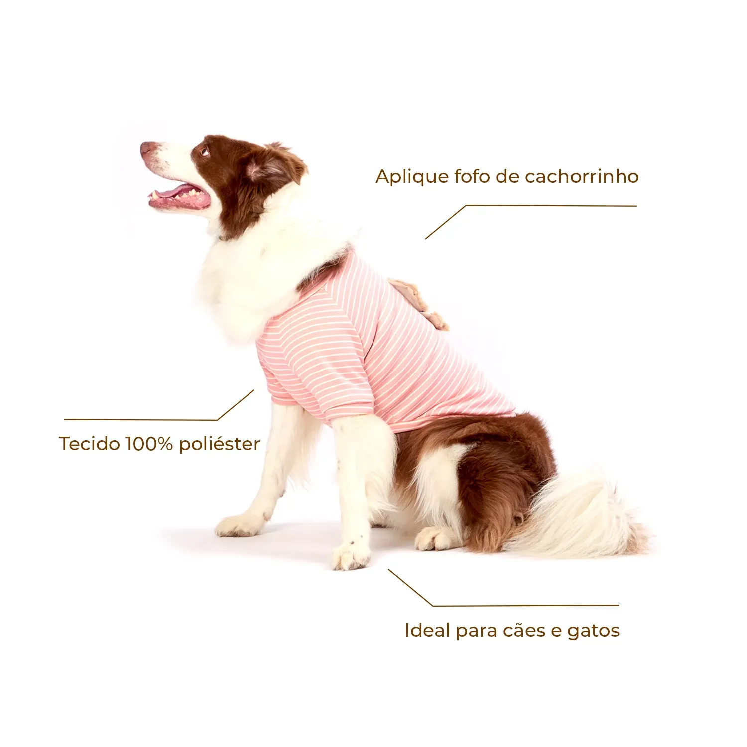 Casaco Toy para Cães e Gatos Emporium Distripet Rosa
