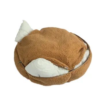 Cama-Hexa-Xadrez-Bichinho-Chic-Marrom-Enchimento-dentro