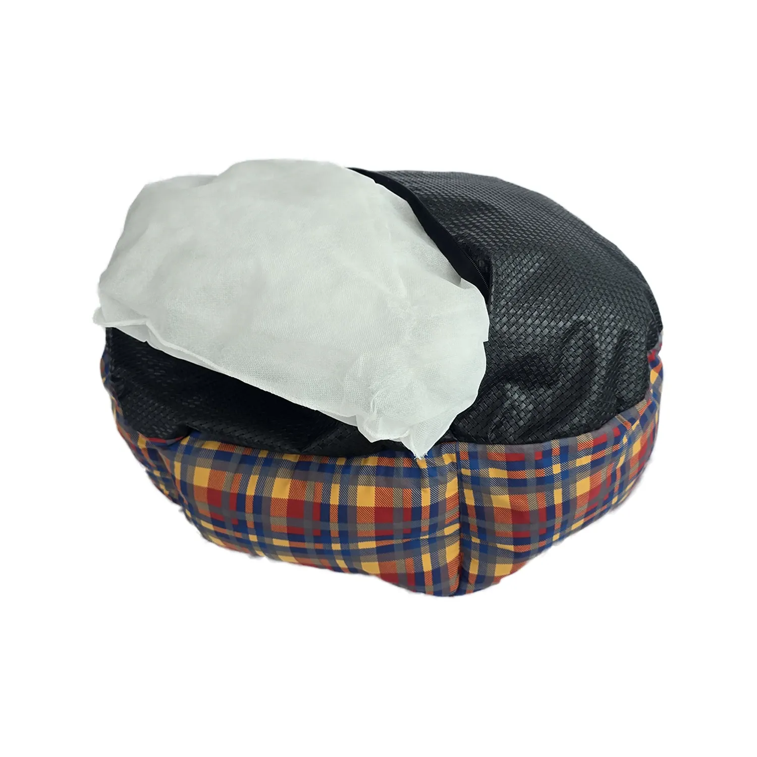 Cama Hexa Xadrez Bichinho Chic Marrom