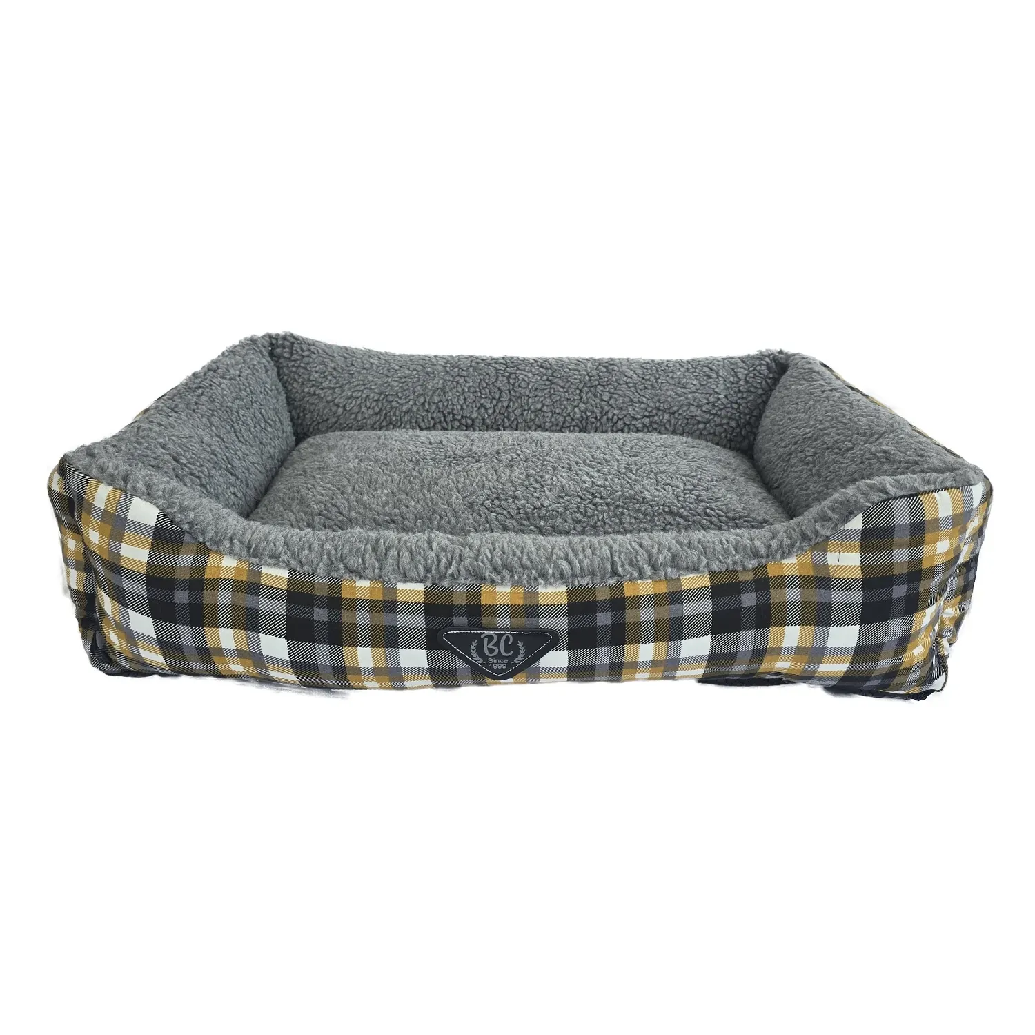 Cama Retangular Xandrez Bichinho Chic Cinza