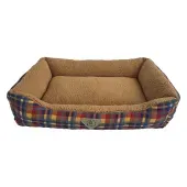 Cama Retangular Xandrez Bichinho Chic Marrom