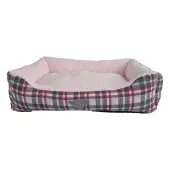 Cama Retangular Xandrez Bichinho Chic Rosa