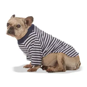 Blusa Listra Com Manga Marinho Fábrica Pet