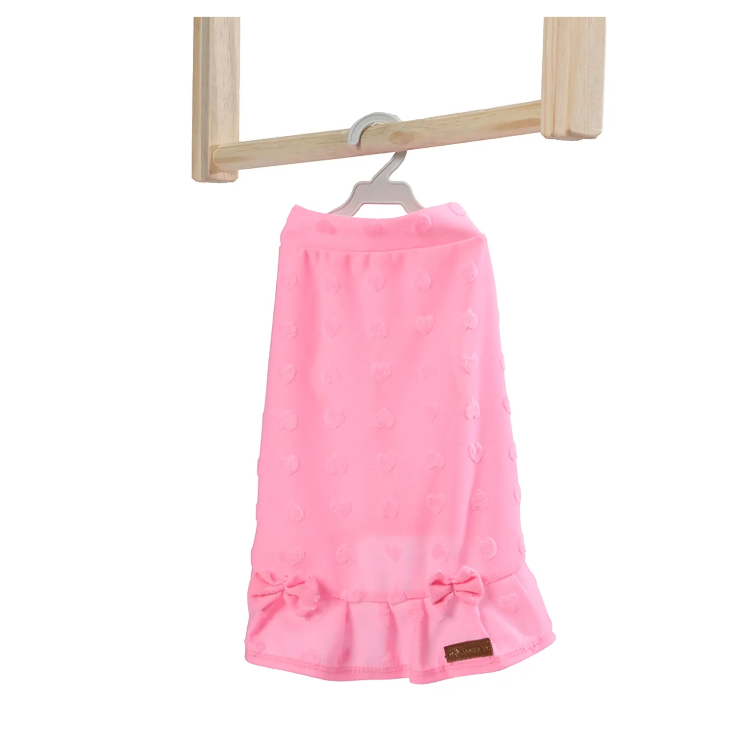 Vestido Coração Rosa Fábrica Pet