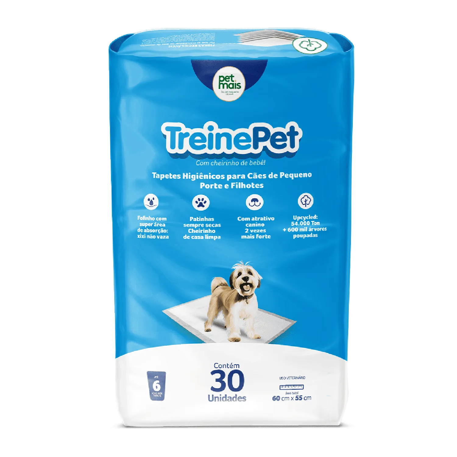 Tapete Higiênico TreinePet 60x55cm Petmais