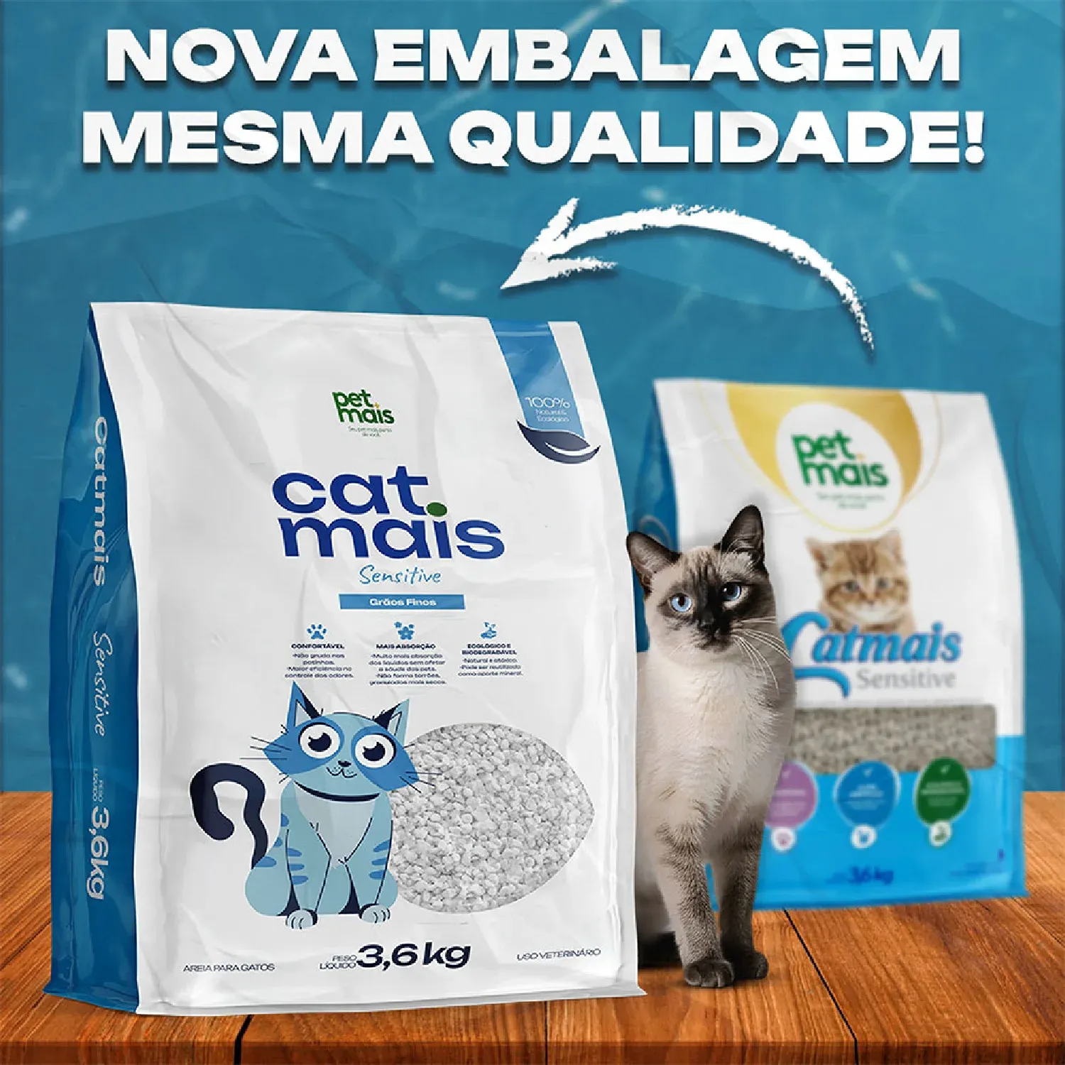 Granulado Higiênico Cat Mais Sensitive Petmais