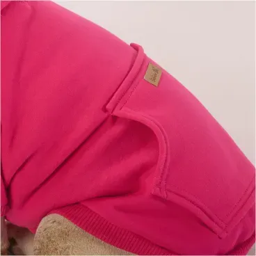 Blusao-Moletom-Rosa-Bichinho-Chic-Detalhe-Bolso