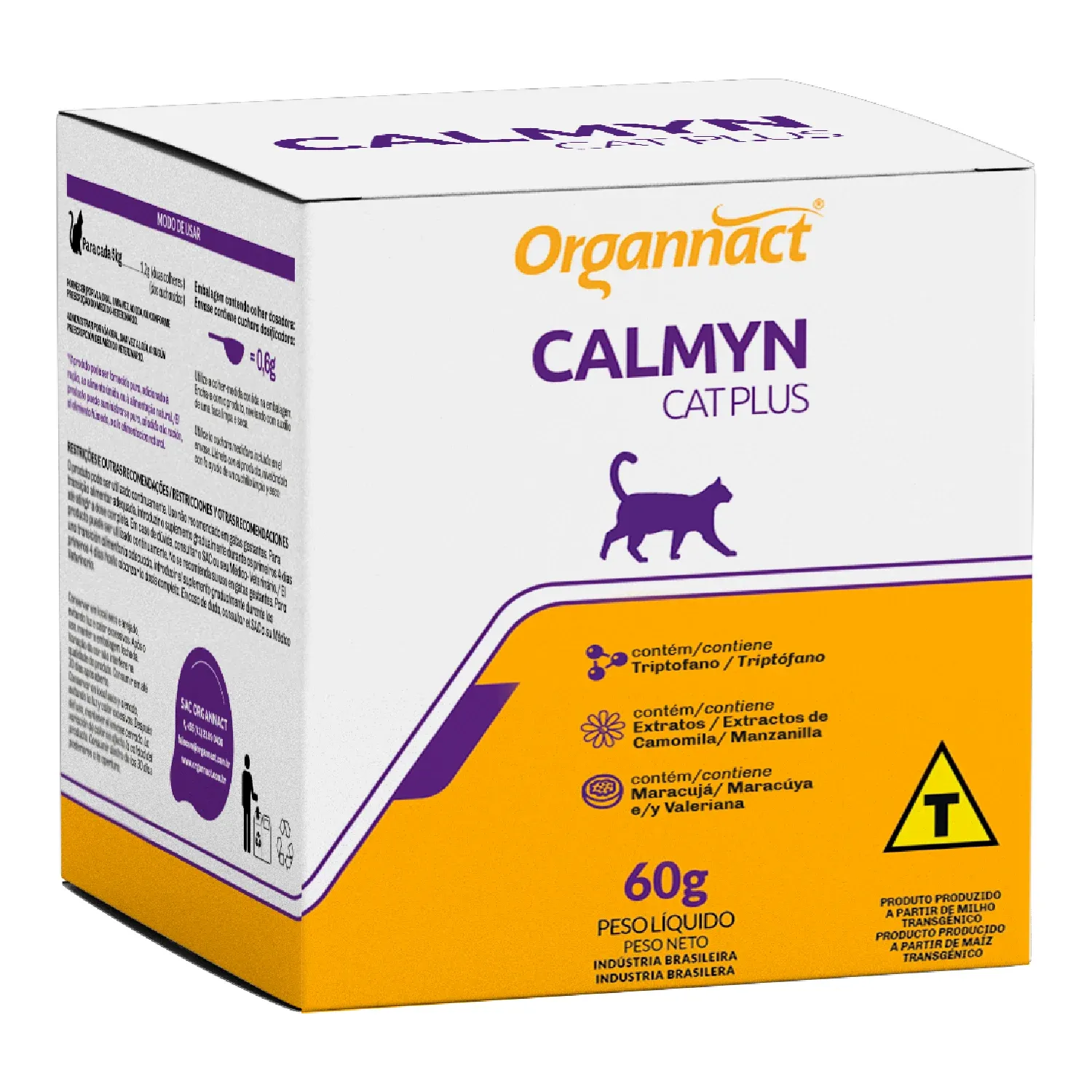 Calmyn Cat Plus Organnact Suplemento para Gatos