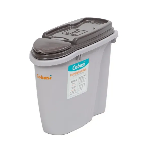 Porta-ração Dispenser Home Plast Pet Cinza 8 L