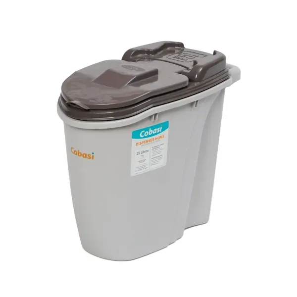Porta-ração Dispenser Home Plast Pet Cinza 25 L