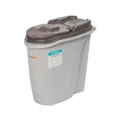 Porta-ração Dispenser Home Plast Pet Cinza
