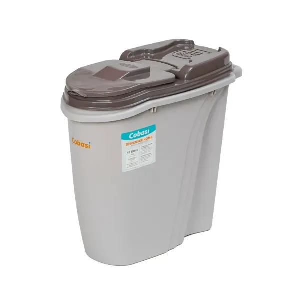 Porta-ração Dispenser Home Plast Pet Cinza 40 L