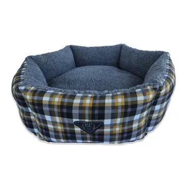 Cama-Hexa-Xadrez-Bichinho-Chic-Cinza