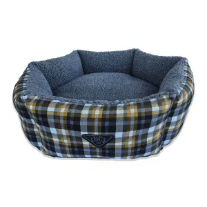 Cama Hexa Xadrez Bichinho Chic Cinza