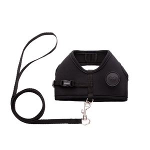 Peitoral e Guia Cat Neoprene Black Tchucoo - Único