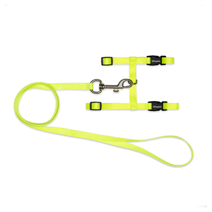 Peitoral H com Guia para Gatos Tchucoo Amarelo - Único