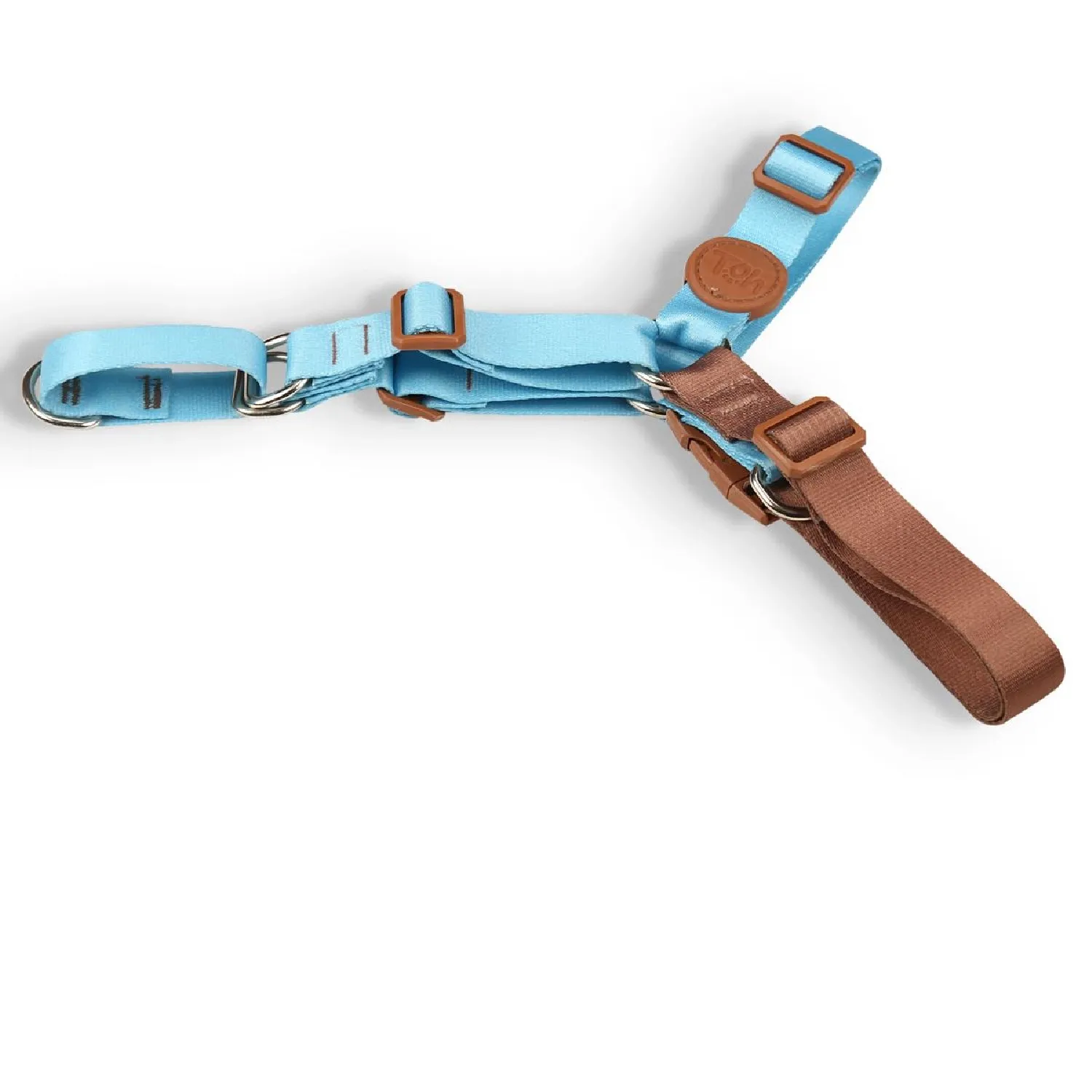 Conjunto Peitoral Antipuxão com Guia Toh Azul