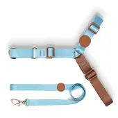 Conjunto Peitoral Antipuxão com Guia Toh Azul