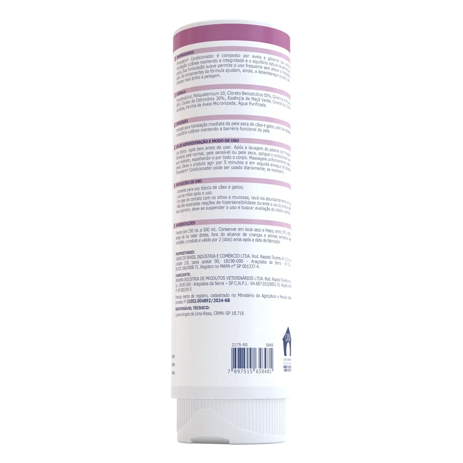 Condicionador Phisioderm Virbac