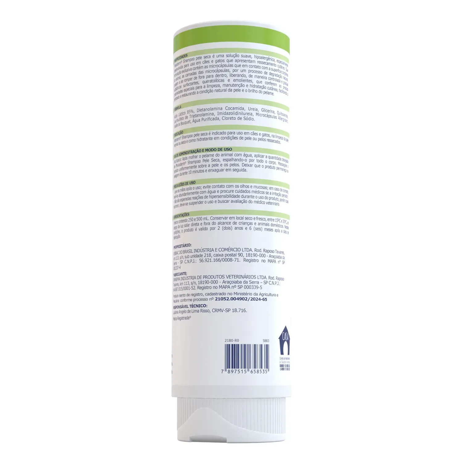 Shampoo Hidratante Phisioderm Pele Seca