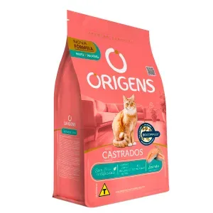 Ração Origens Gatos Castrados Salmão