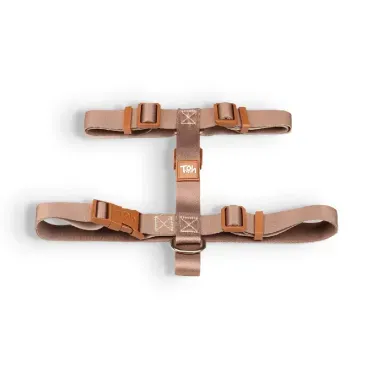 Peitoral-H-para-Caes-Basic-Toh-Caqui-Detalhes