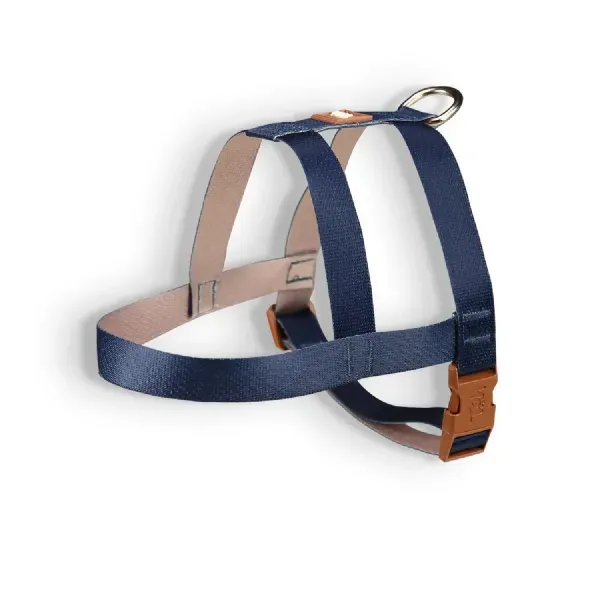 Peitoral Tradicional para Cães Basic Toh Azul M