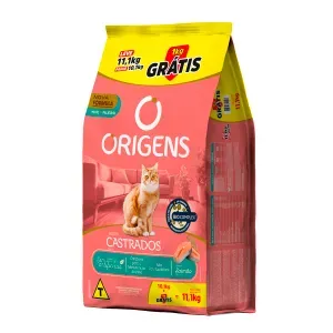 Ração Origens Gatos Castrados Salmão