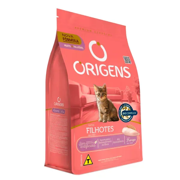 Ração Origens Gatos Filhotes Frango e Cereais 1kg