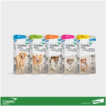 9-Antipulgas Credeli 450mg Caes 11 a 22kg 3 comprimido
