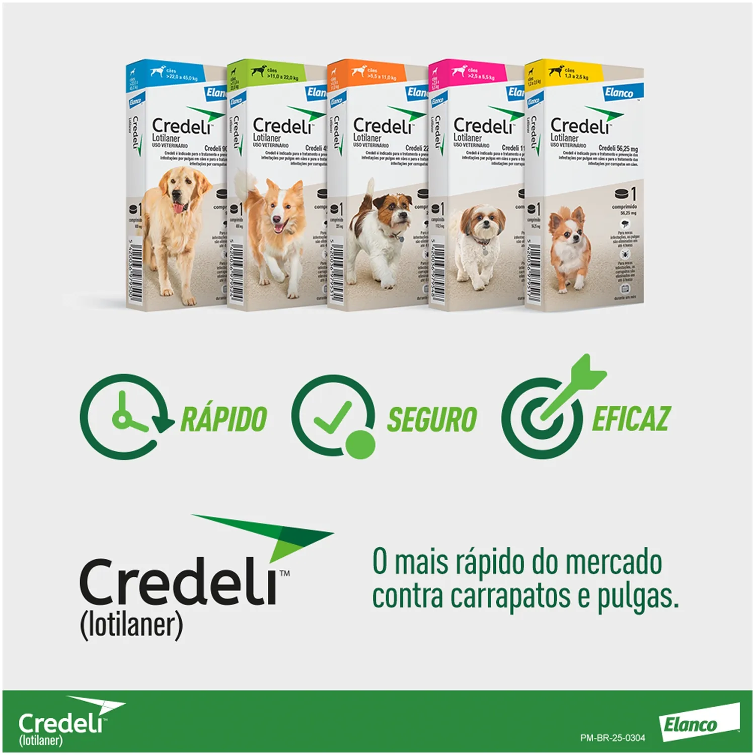 8-Antipulgas Credeli 112,5mg Caes 2,5 a 5,5kg 1 comprimido