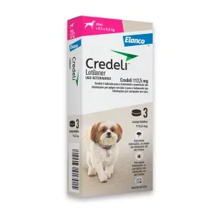 Antipulgas Credeli 112,5mg Cães 2,5 a 5,5kg