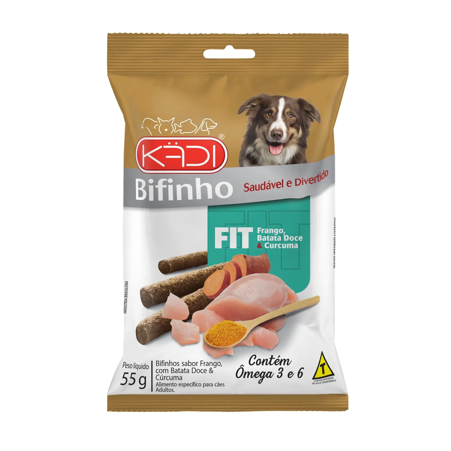 Bifinho Fit Frango Batata Doce e Cúrcuma Kadi