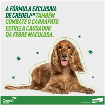 4-Antipulgas Credeli 56,25mg Caes 1,3 a 2,5 kg 3 comprimidos