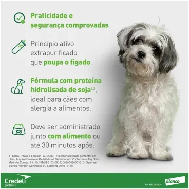 7-Antipulgas Credeli 56,25mg Caes 1,3 a 2,5 kg 3 comprimidos