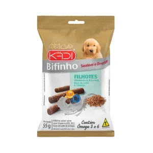 Bifinho Cães Filhotes Soro de Leite e Linhaça Kadi - 55 g