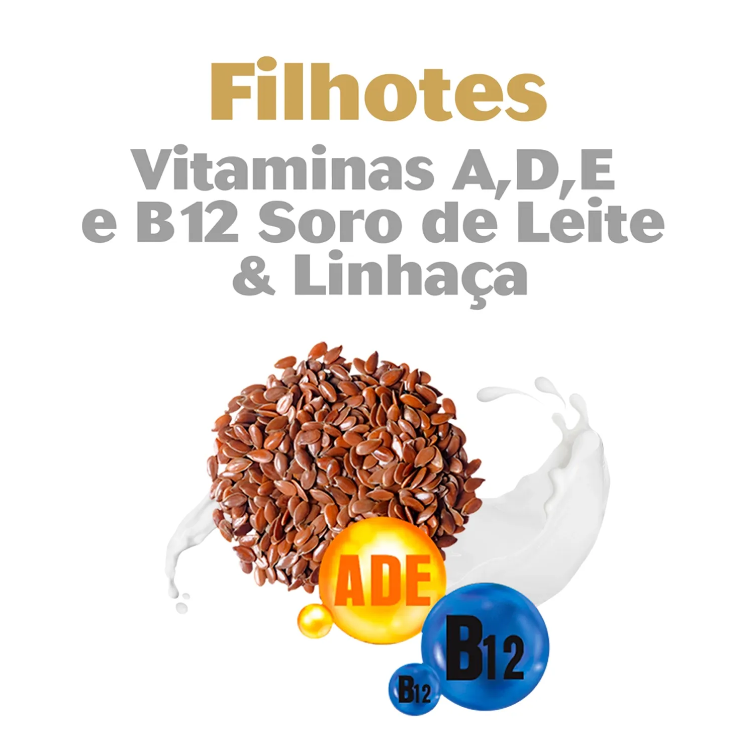 Bifinho Cães Filhotes Soro de Leite e Linhaça Kadi