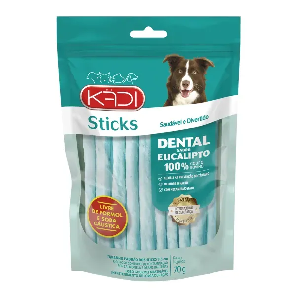 Sticks Cães Adultos Dental Eucalipto Kadi 70 g