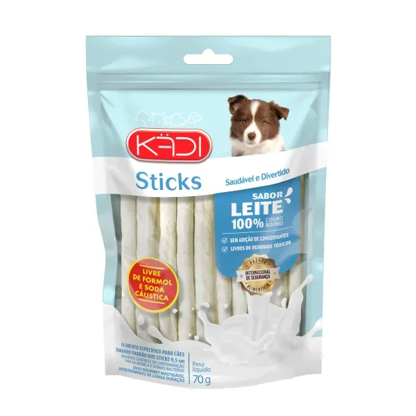 Sticks Cães Filhotes Leite Kadi 70 g