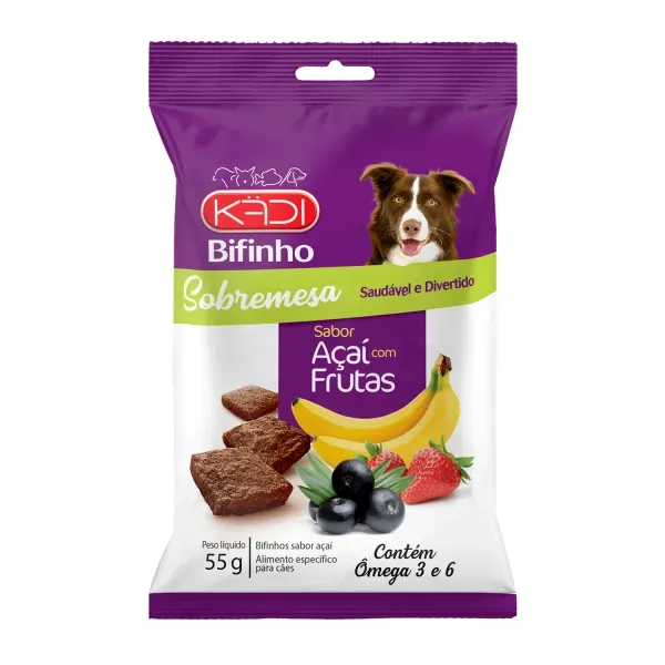 Bifinho Sobremesa Açaí com Frutas para Cães Kadi 55 g