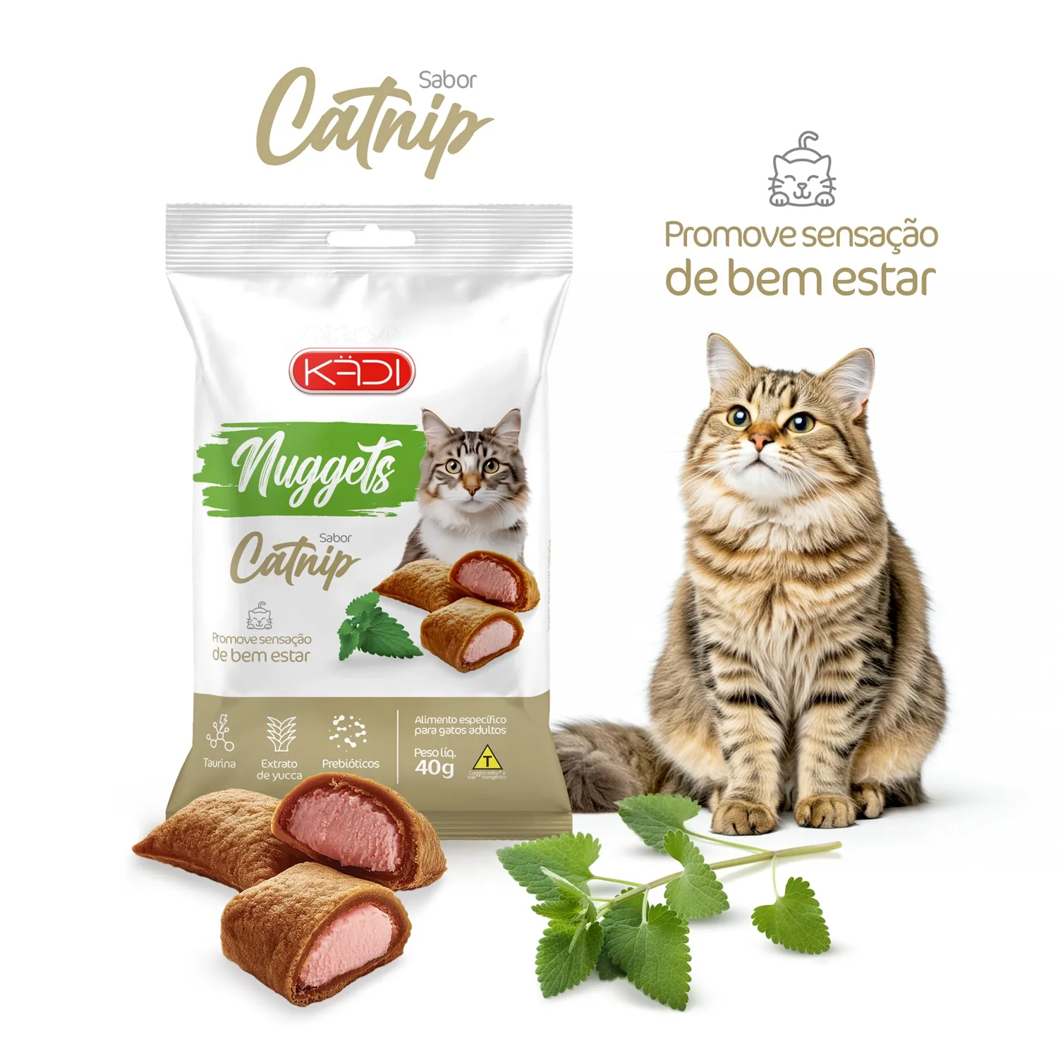 Nuggets Catnip para Gatos Adultos Kadi